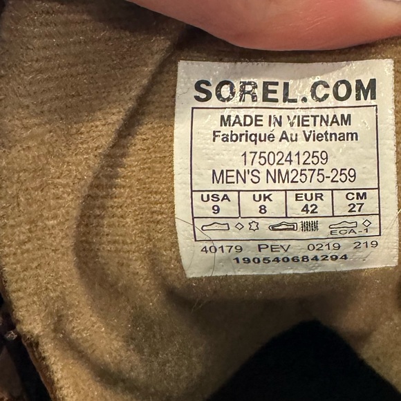 Sorel Mens Cheyanne Lace Boots Size 9 main image 4